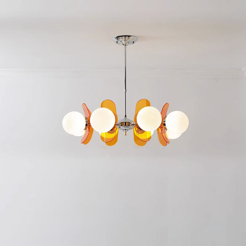 Modern Mid-Century Acrylic Magic Bean Chandelier - 3/5/6/8-Light for Living Room