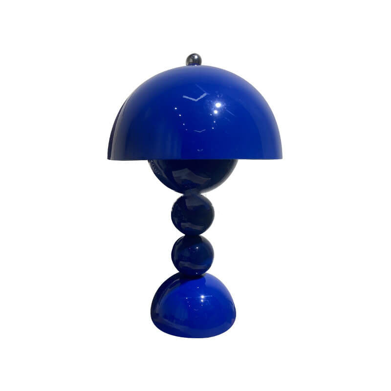 Contemporary Nordic Metal Mushroom Round Pod 1-Light Table Lamp for Bedroom Stylish Modern Lighting Fixture Nightstand Illuminated Decor Home Office Ambient Light Scandinavian Design Unique Table Lamp