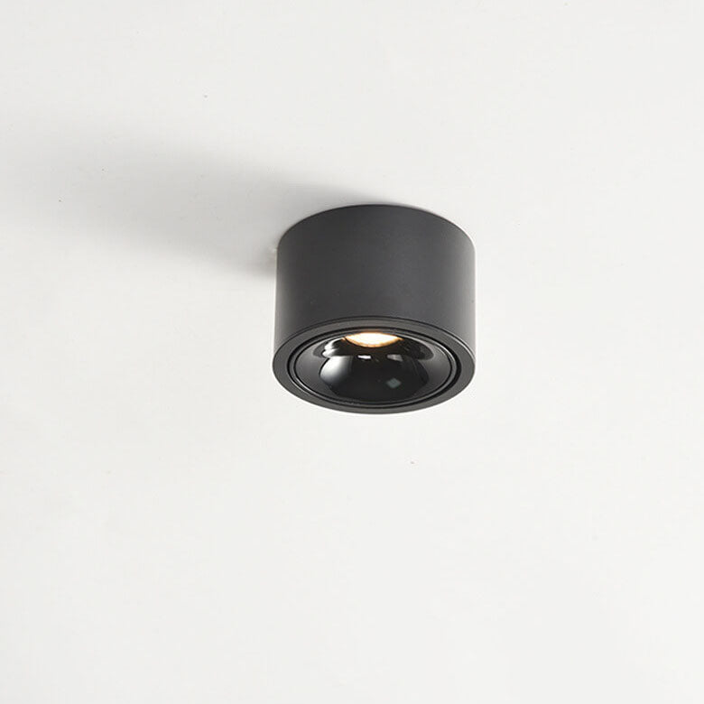 Modern Minimalist Aluminum Round LED Flush Mount Spotlight for Living Room