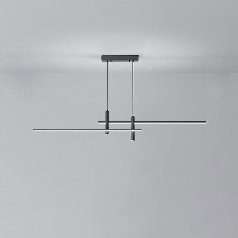 Modern Minimalist Geometric LED Island Chandelier for Dining Room