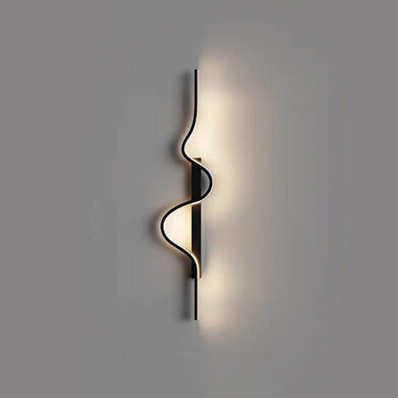 Modern Minimalist Aluminum Iron LED Wall Sconce for Living Room
