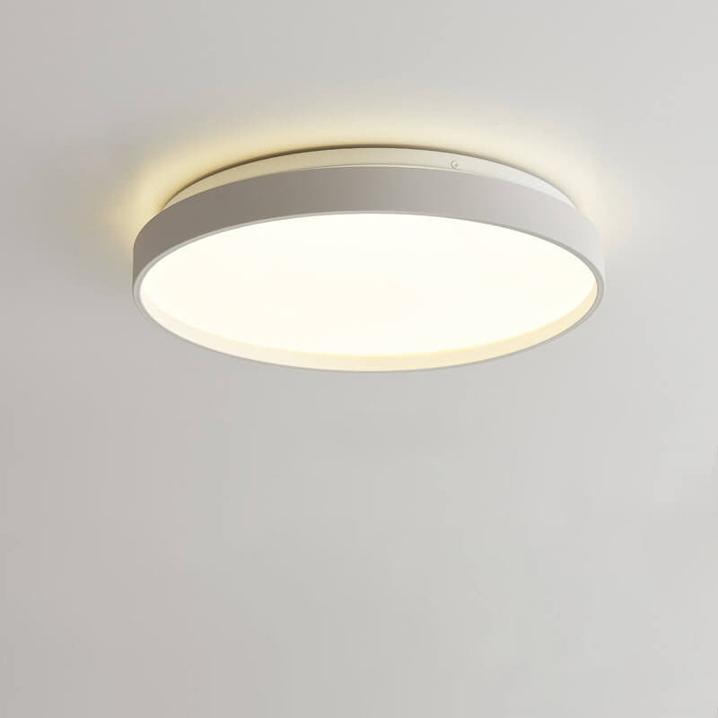 Modern Minimalist Round Acrylic LED Flush Mount Ceiling Light for Living Room & Bedroom