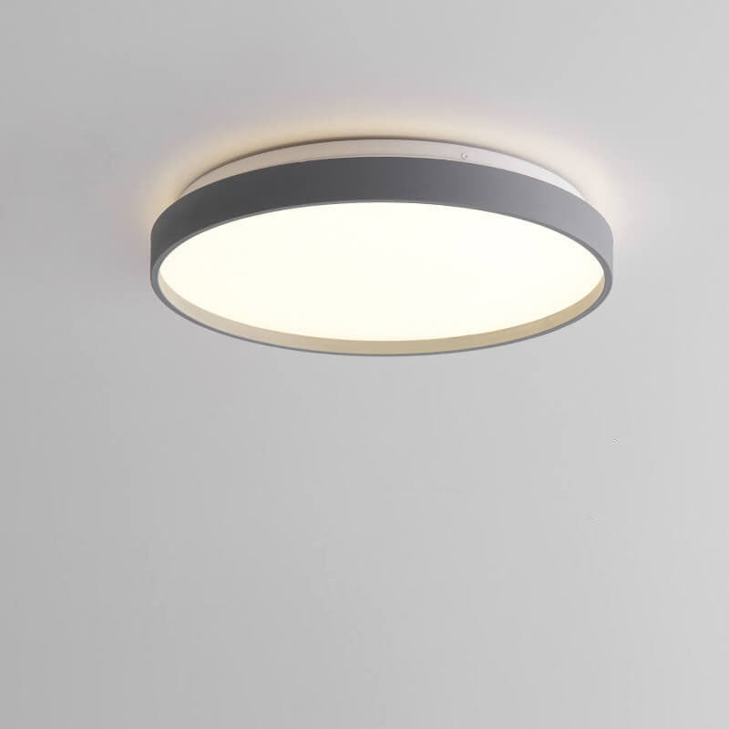 Modern Minimalist Round Acrylic LED Flush Mount Ceiling Light for Living Room & Bedroom