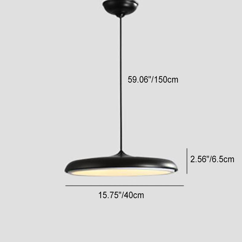 Nordic Macaron Flying Saucer Metal LED Pendant Light - Modern Ceiling Fixture, Stylish Home Decor, Energy-Efficient Lighting, Contemporary Design, Elegant LED Lamp