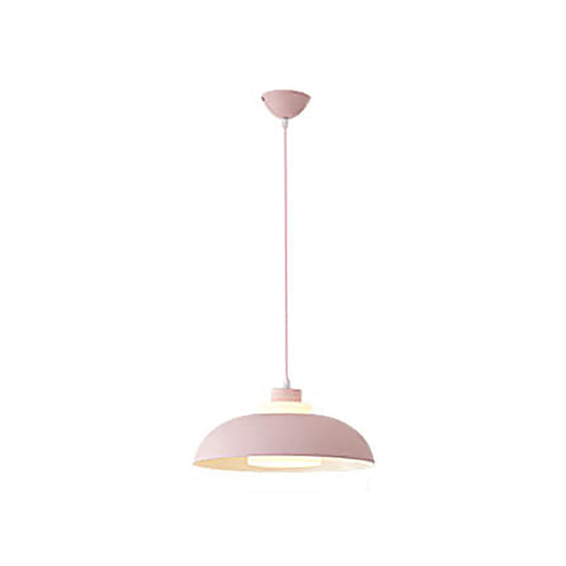 Modern Macaron Acrylic Aluminum Pendant Light - 1-Light Fixture