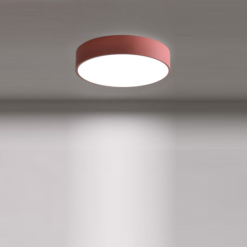 Modern Minimalist Round Iron Acrylic LED Ceiling Light for Living Room