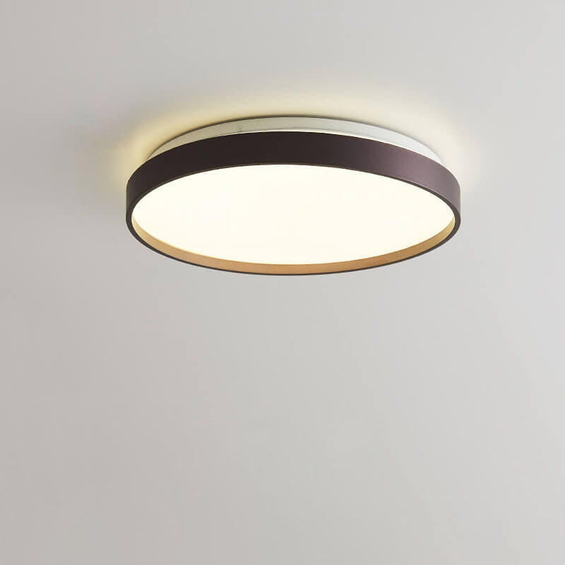 Modern Minimalist Round Acrylic LED Flush Mount Ceiling Light for Living Room & Bedroom
