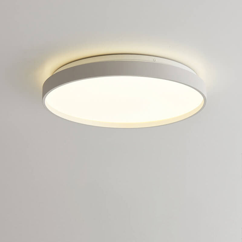 Modern Minimalist Round Acrylic LED Flush Mount Ceiling Light for Living Room & Bedroom