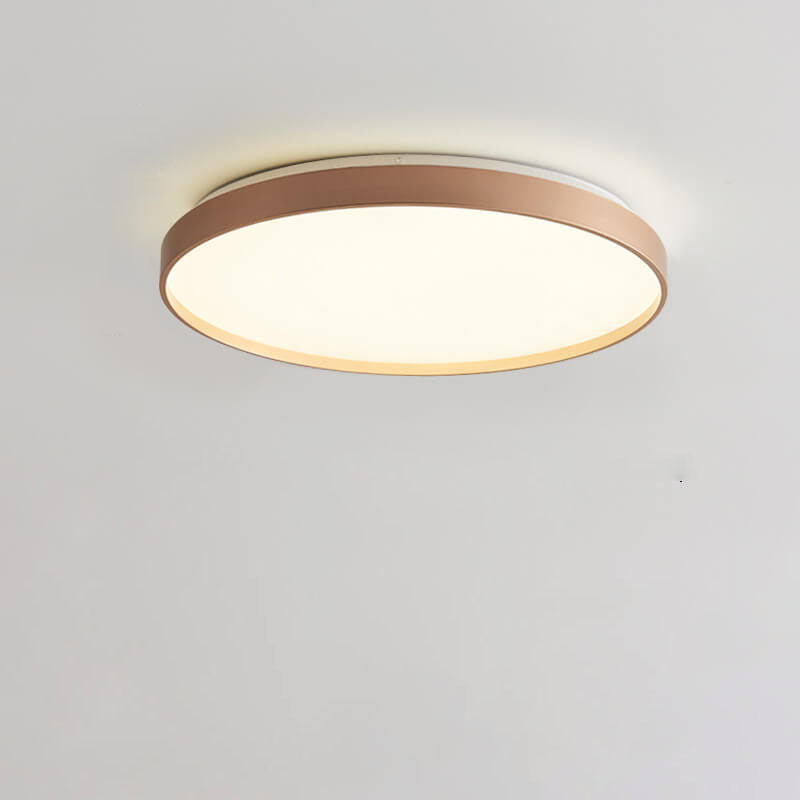 Modern Minimalist Round Acrylic LED Flush Mount Ceiling Light for Living Room & Bedroom
