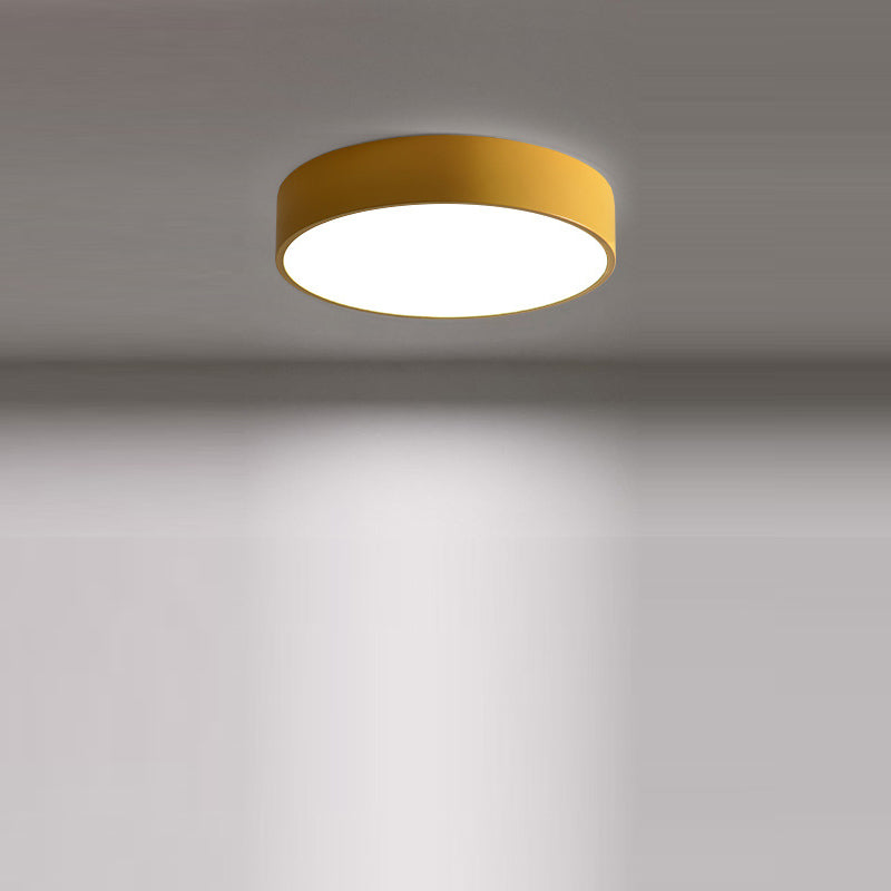 Modern Minimalist Round Iron Acrylic LED Ceiling Light for Living Room