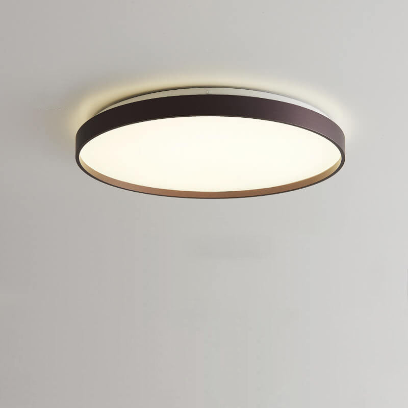 Modern Minimalist Round Acrylic LED Flush Mount Ceiling Light for Living Room & Bedroom