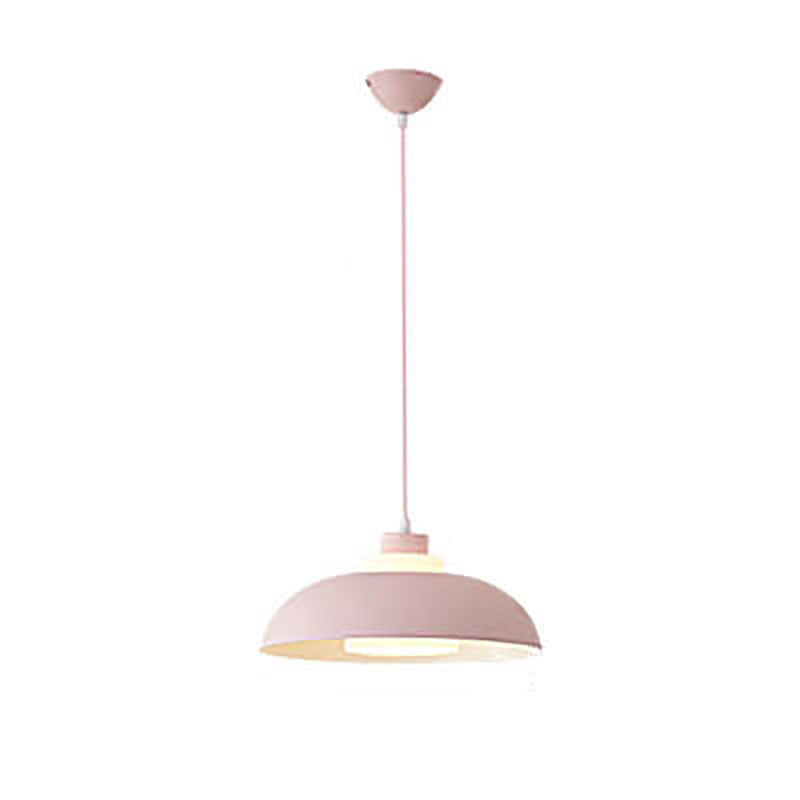 Modern Macaron Acrylic Aluminum Pendant Light - 1-Light Fixture