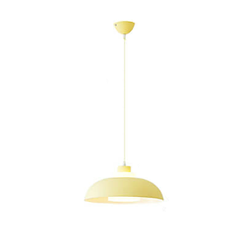 Modern Macaron Acrylic Aluminum Pendant Light - 1-Light Fixture