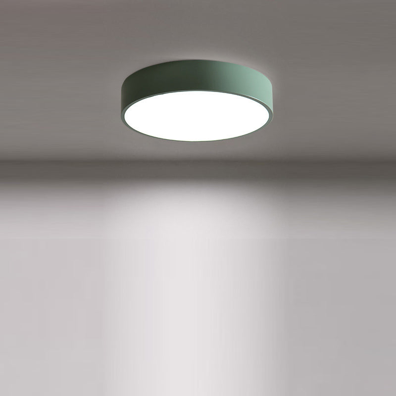 Modern Minimalist Round Iron Acrylic LED Ceiling Light for Living Room
