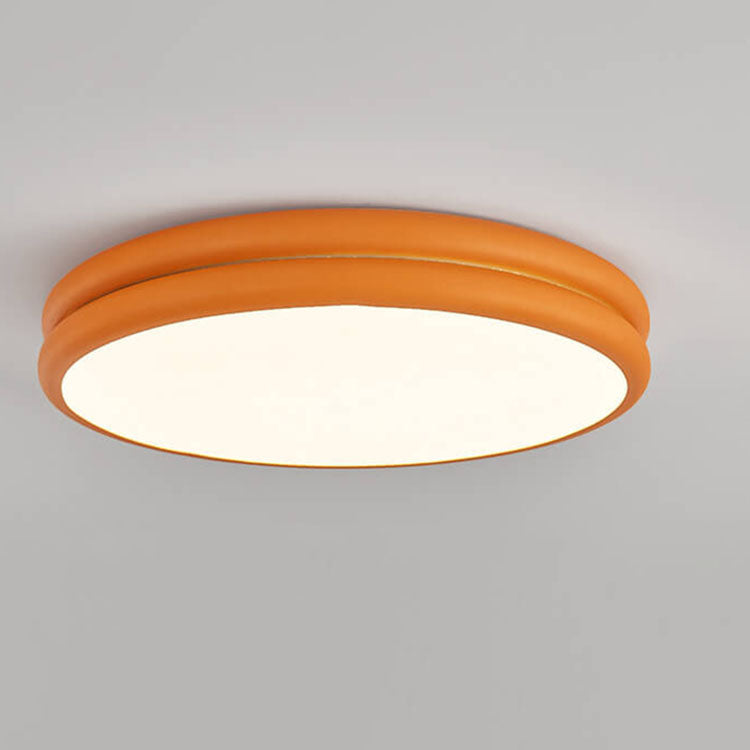 Modern Eye Care Children's Wrought Iron Round LED Flush Mount Light