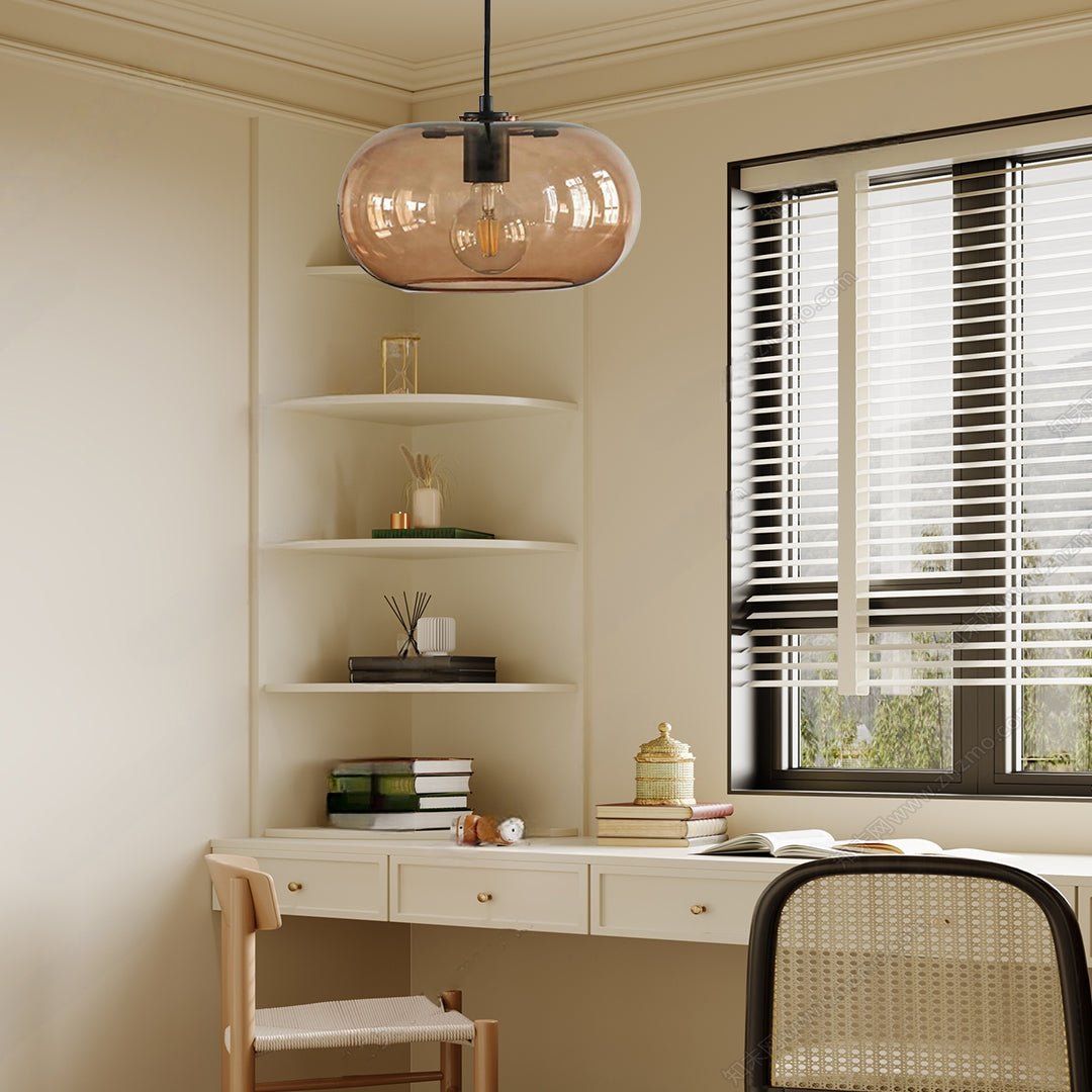 Artistic Electroplated Glass LED Pendant Light - Nordic Style Lighting
