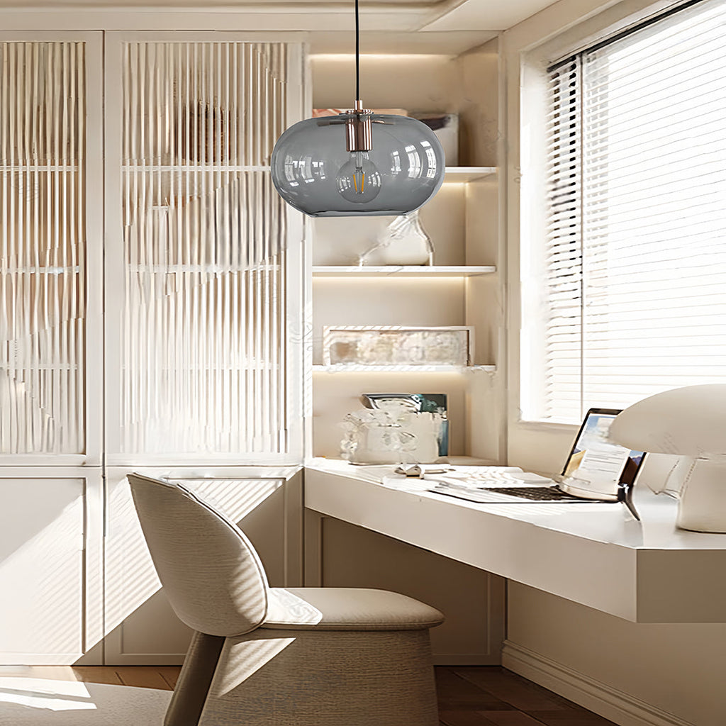 Artistic Electroplated Glass LED Pendant Light - Nordic Style Lighting