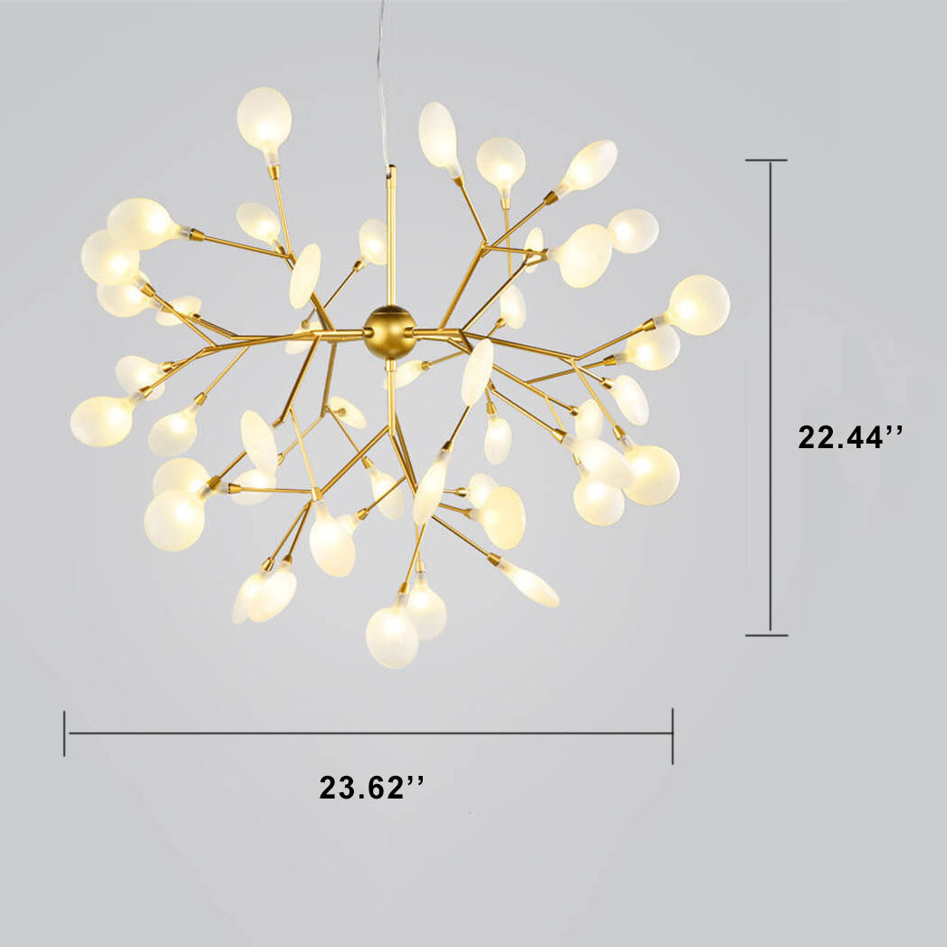Modern Metal 27/36 Light Fireflies LED Chandelier - Contemporary Lighting, Dimmable Fixtures, Stylish Home Decor, Energy-Efficient Design