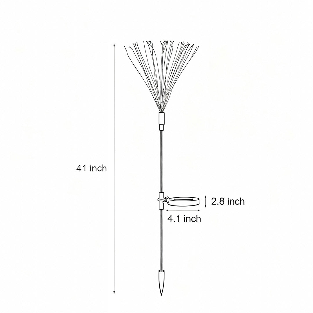 Starburst Solar LED Garden Lights - Waterproof Firework Landscape Lighting
