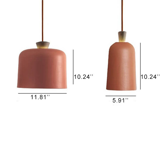 Modern Macaron Cylinder Aluminum 1-Light Pendant Light - Stylish Lighting Fixture for Home & Office