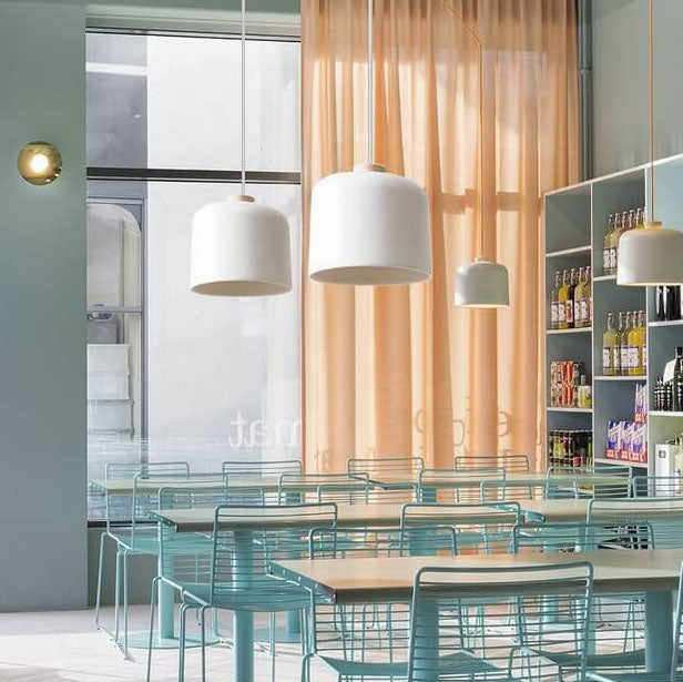 Modern Macaron Cylinder Aluminum 1-Light Pendant Light - Stylish Lighting Fixture for Home & Office