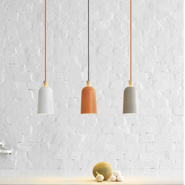 Modern Macaron Cylinder Aluminum 1-Light Pendant Light - Stylish Lighting Fixture for Home & Office