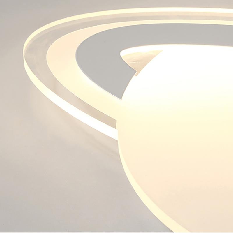 Modern Planet Shaped Dimmable LED Ceiling Light with Remote Control