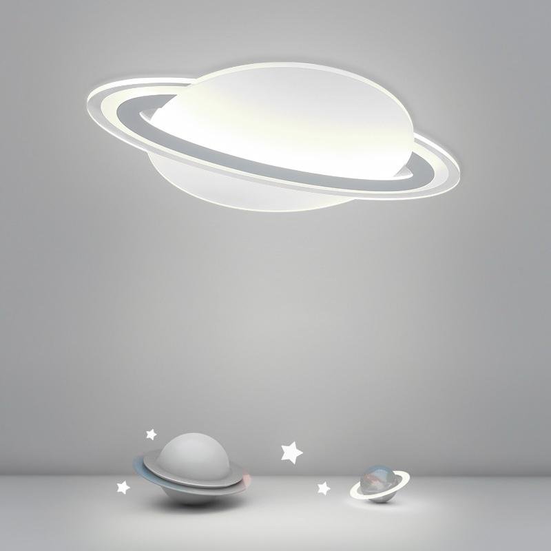 Modern Planet Shaped Dimmable LED Ceiling Light with Remote Control