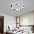 Nordic Hexagon Flush Mount Ceiling Light - Black Iron Modern Lighting