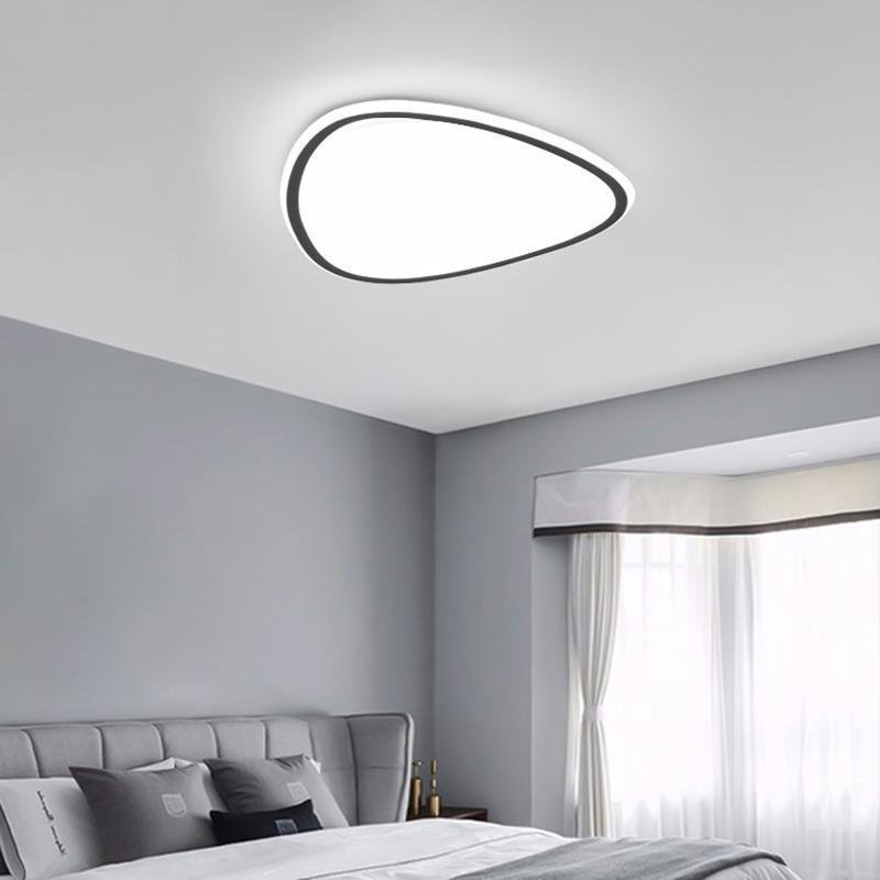 Nordic Geometric Reuleaux Triangle Flush Mount Light with Remote Control