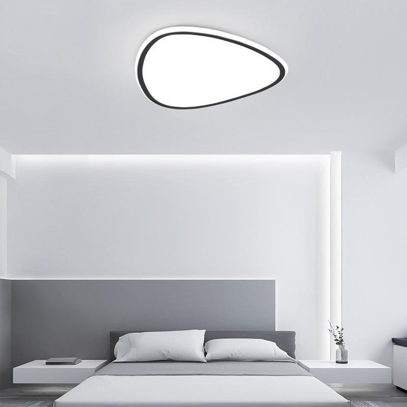 Nordic Geometric Reuleaux Triangle Flush Mount Light with Remote Control