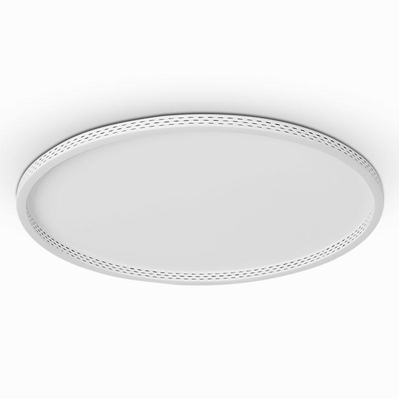 Modern Dimmable LED Flush Mount Ceiling Light with Hollow Edge