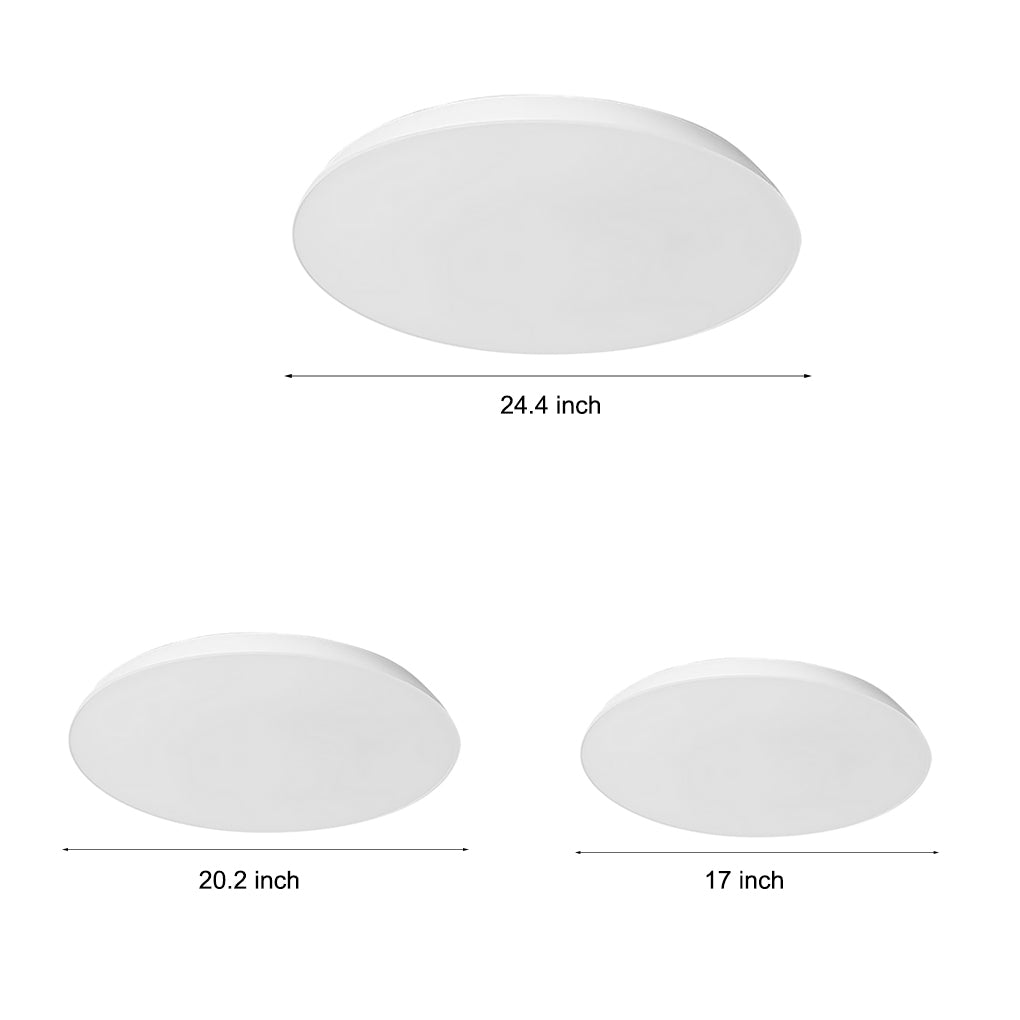 Bowl Shaped Iron Acrylic Flush Mount Light for Study Living Room Bedroom