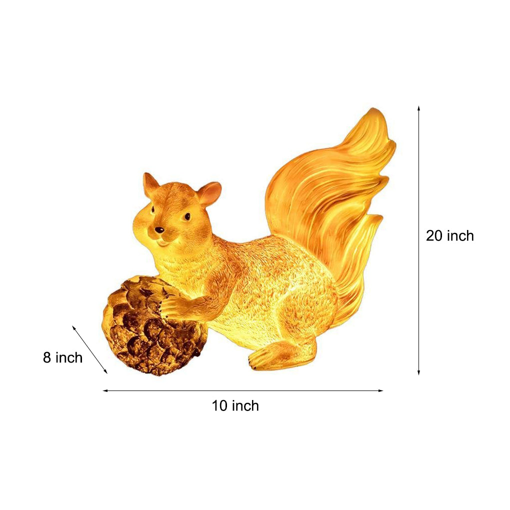 Resin Squirrel Garden Light - Modern LED Waterproof Landscape Lighting