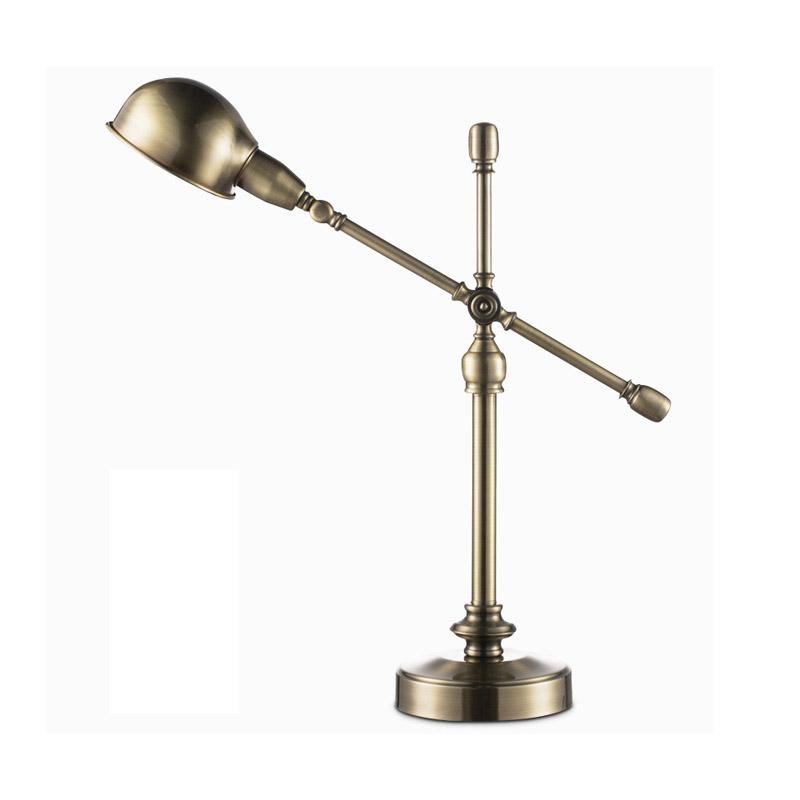 Vintage Metallic Dome Desk Lamp with Flexible Arm for Home Office
