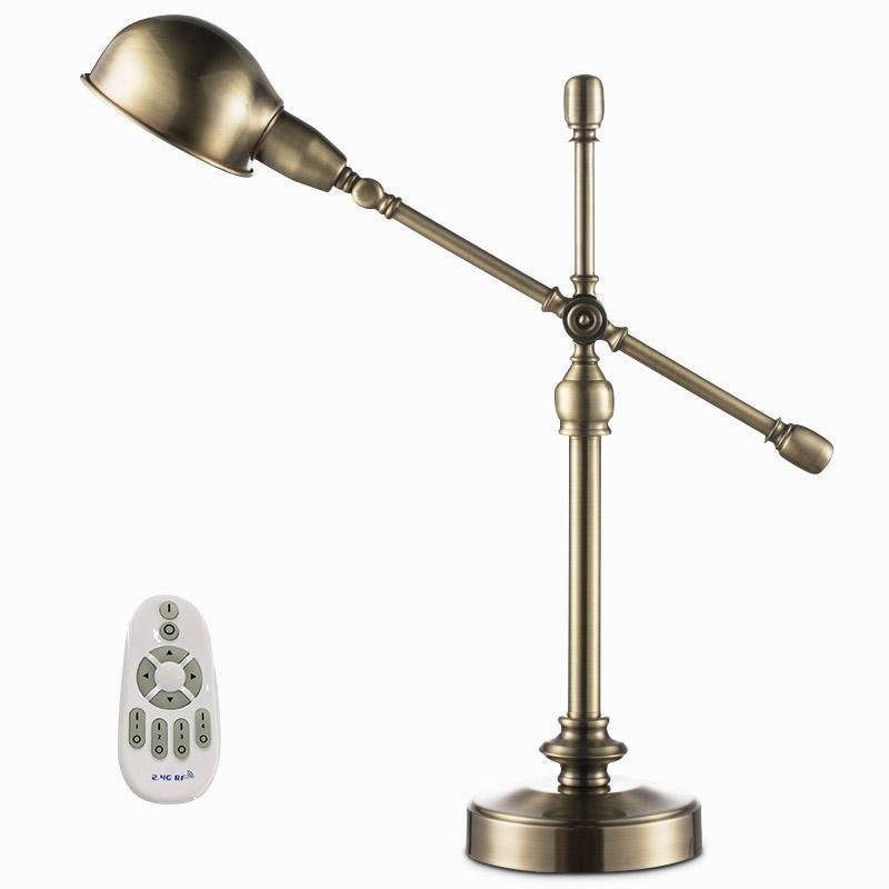 Vintage Metallic Dome Desk Lamp with Flexible Arm for Home Office