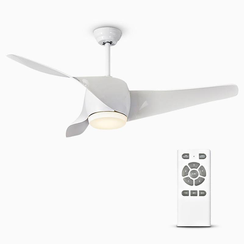 52" Downrod Ceiling Fan with Remote Control & LED Lights