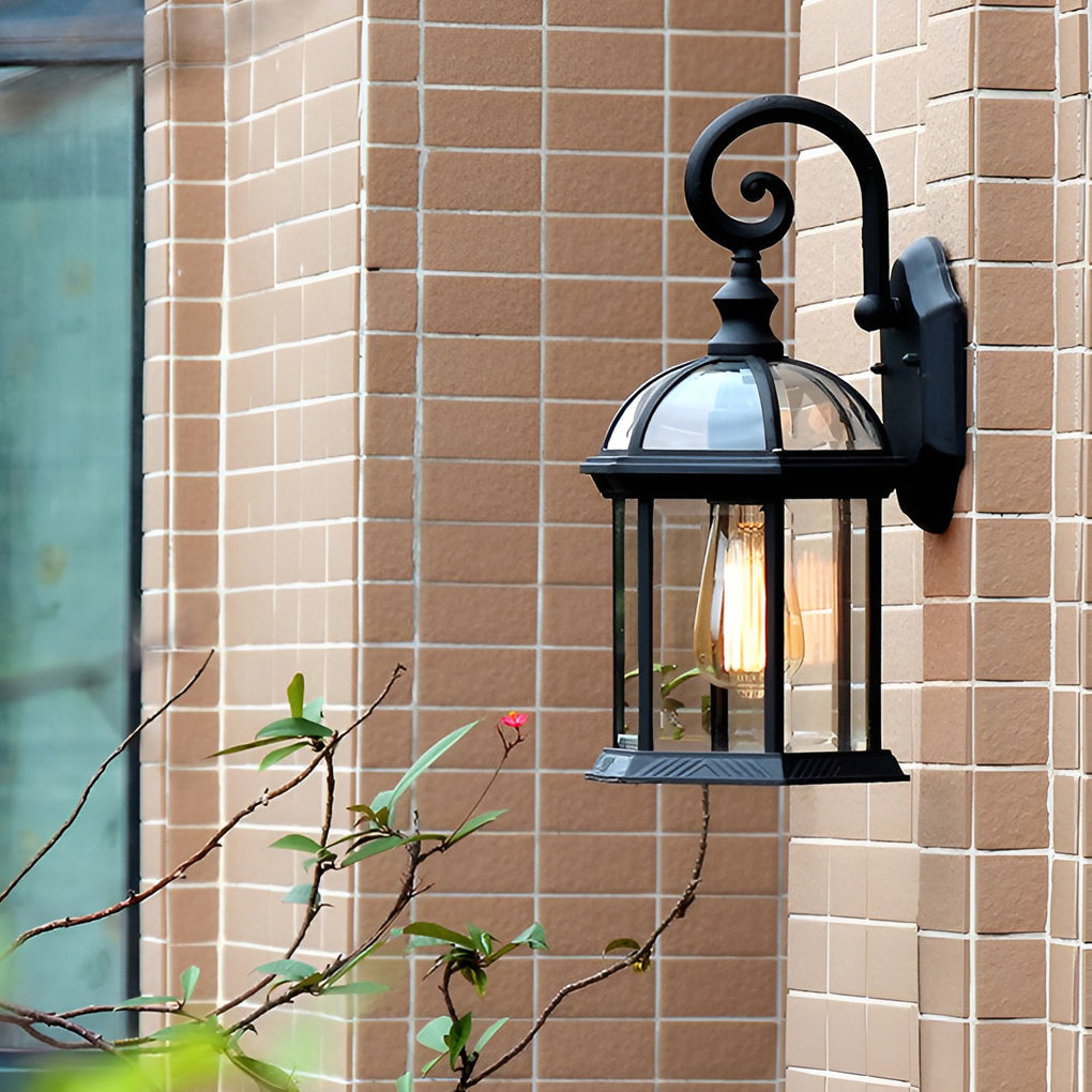 Vintage Waterproof Outdoor Wall Lantern - Classic Design Decorative Light