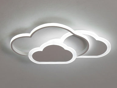 Cartoon Creative Cloud LED Flush Mount Ceiling Light, Modern Kids Room Decor, Colorful Ceiling Lamp, Fun Cartoon Design for Nursery, Energy-Efficient Lighting, Children's Bedroom Lighting Fixture, Playful LED Light for Kids, Unique Flush Mount Ceiling Fix