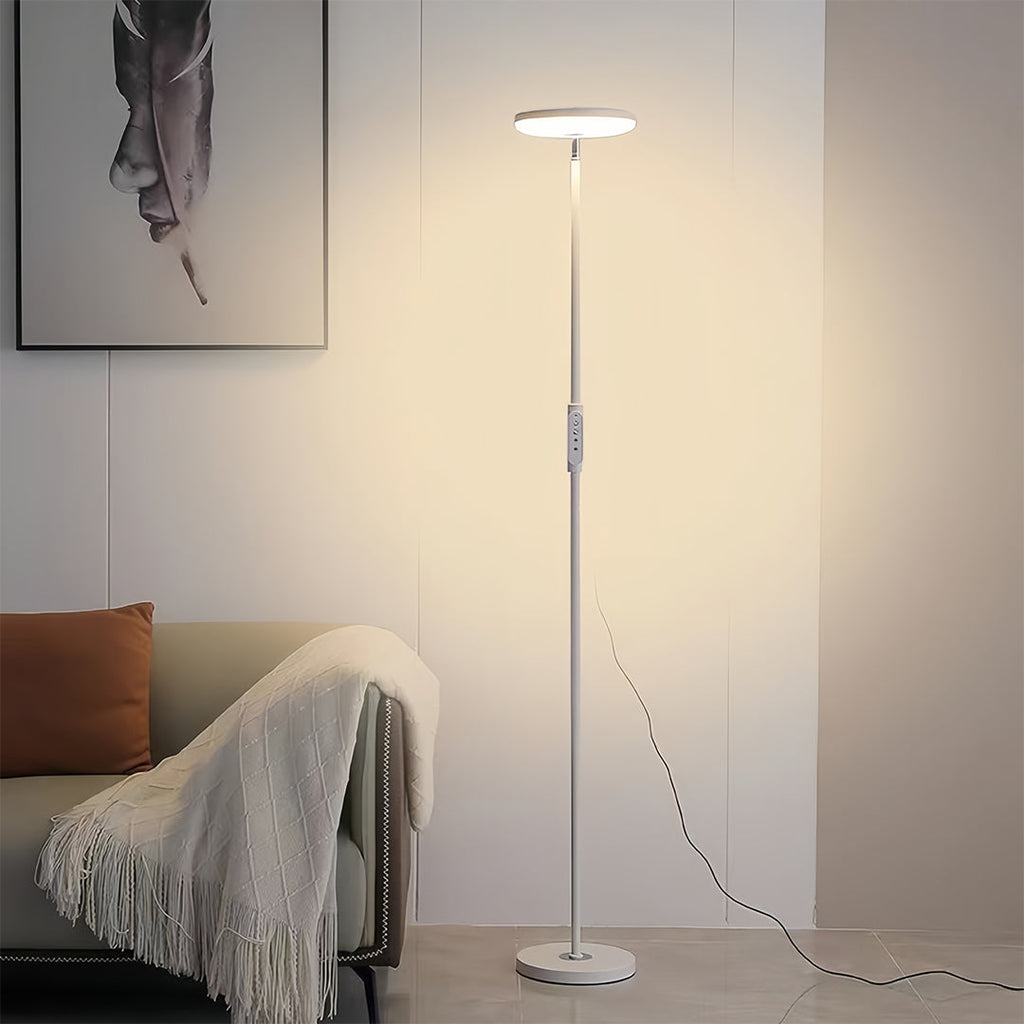 Uplight Floor Lamp with Ambient Reading Light and Downlight Function
