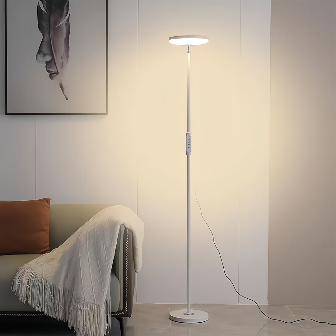 Uplight Floor Lamp with Ambient Reading Light and Downlight Function