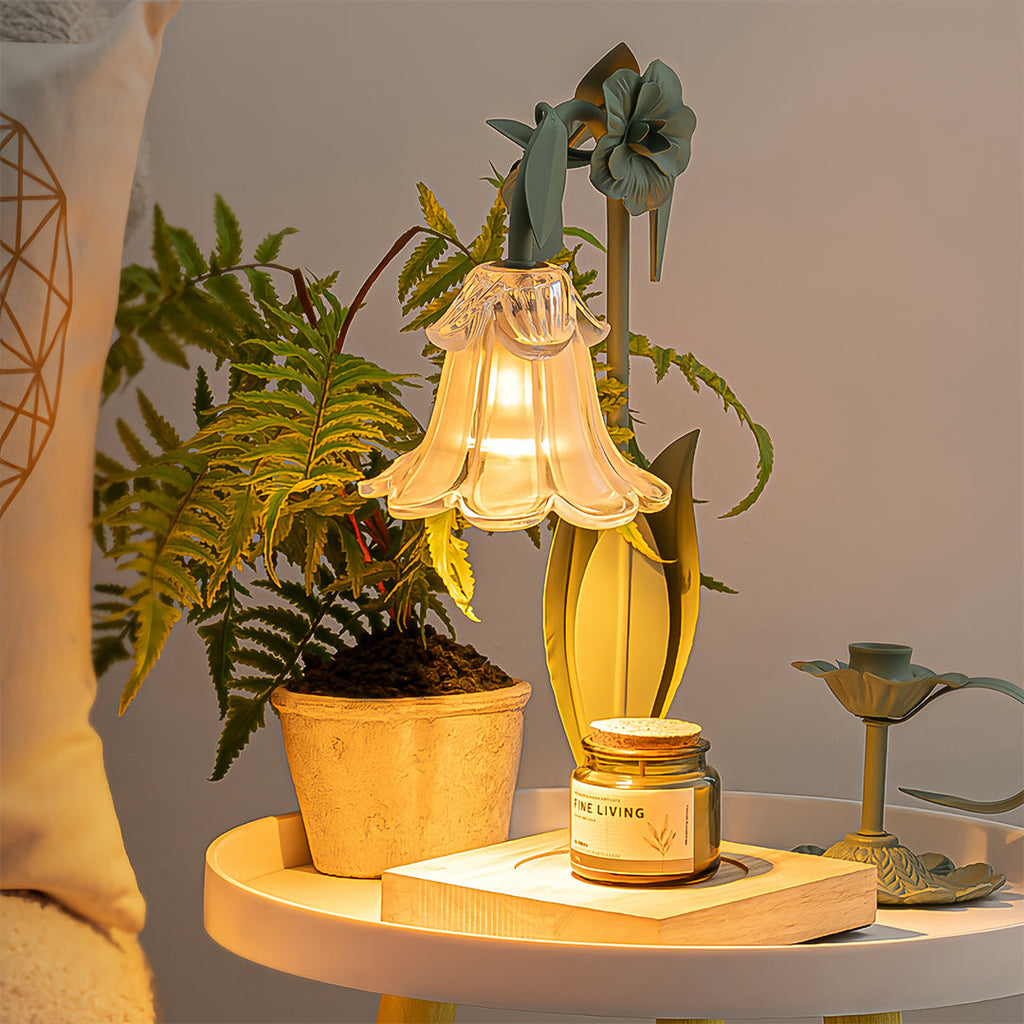 Melt Table Lamp - Elegant Fireless Scented Flower Night Light