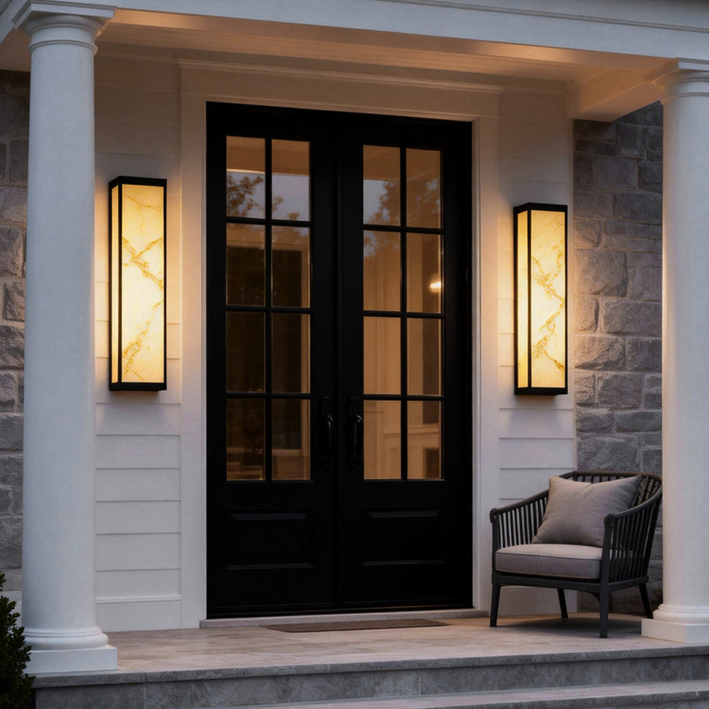 Econic LED Outdoor Wall Light - Waterproof Metal Fixture for Patio and Garden