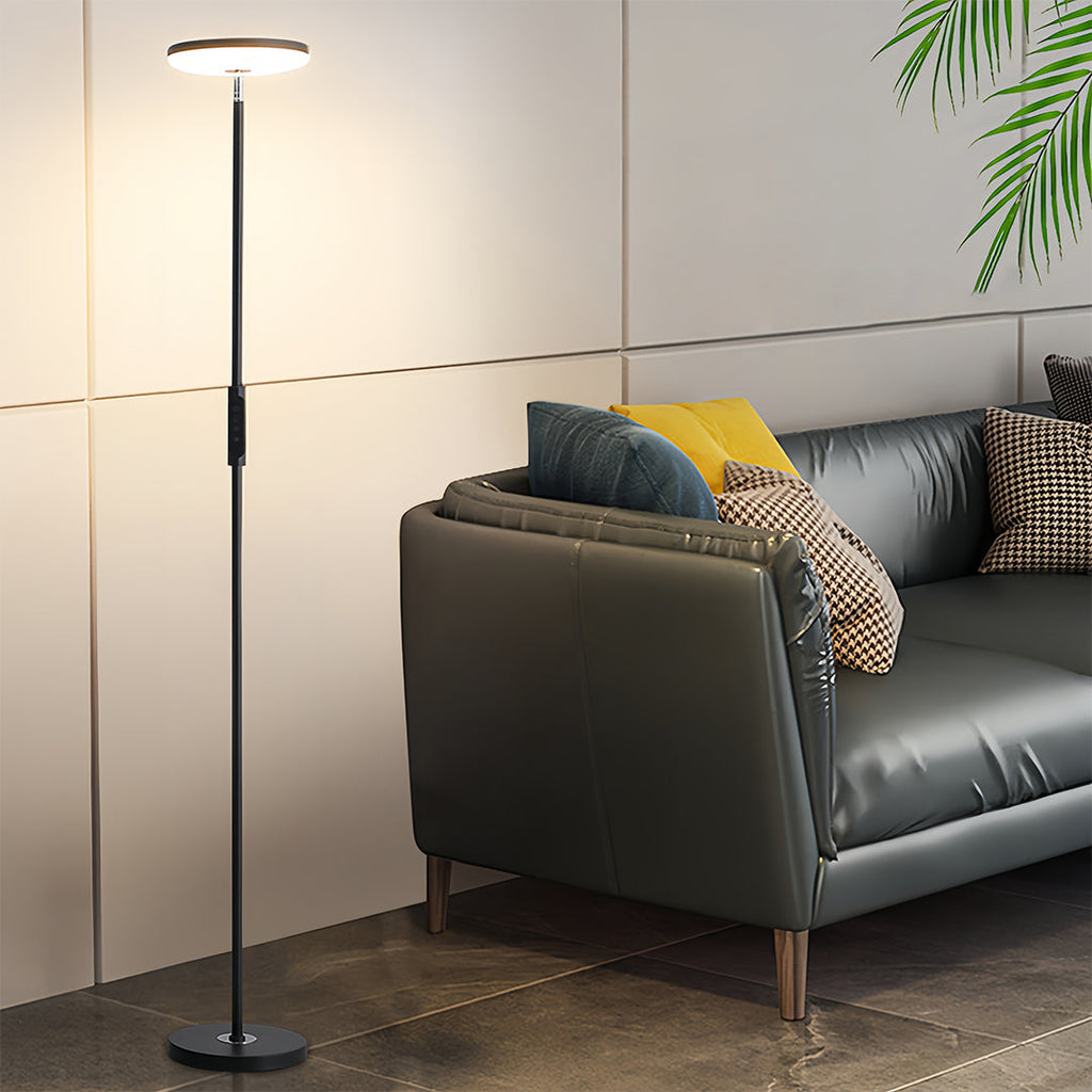 Uplight Floor Lamp with Ambient Reading Light and Downlight Function