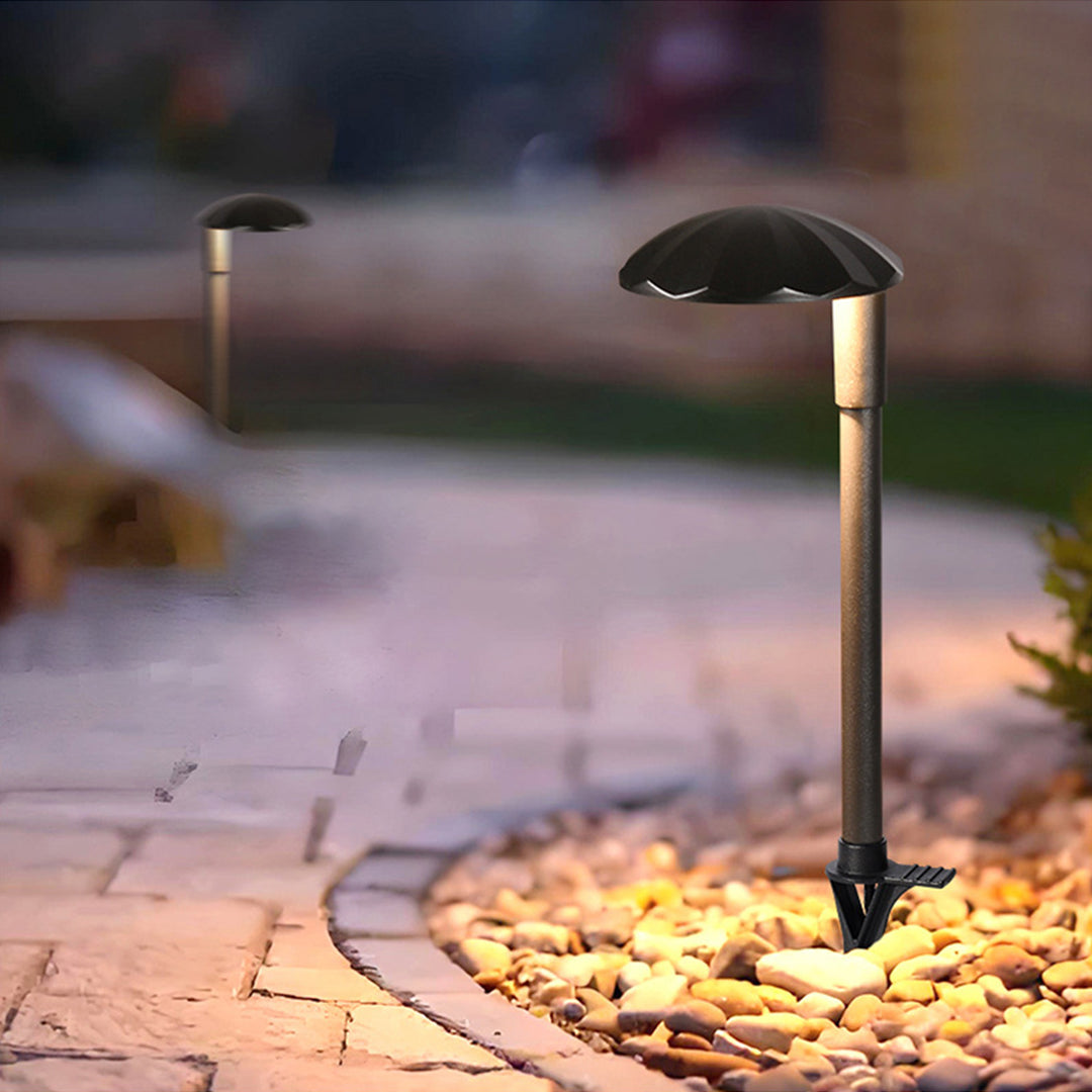 LED Outdoor Stake Lights - Stylish Waterproof Ground Lamps for Minimalist Gardens