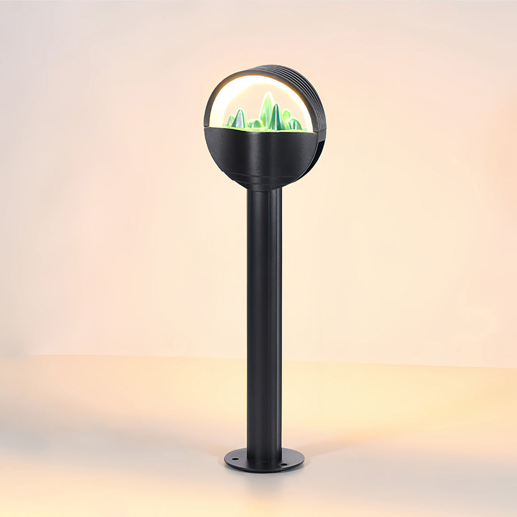 Modern Frosted Globe Waterproof Garden Pathway Light – Stylish Outdoor Illumination for Pathways and Landscapes