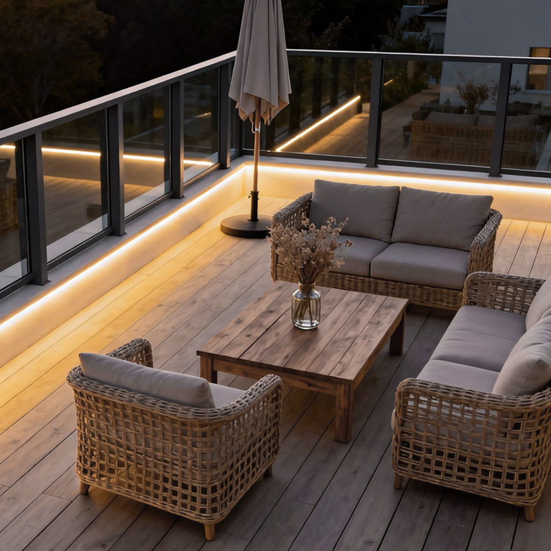 LED Step Lights Outdoor Strip | Waterproof Decorative Lighting for Stairs & Pathways