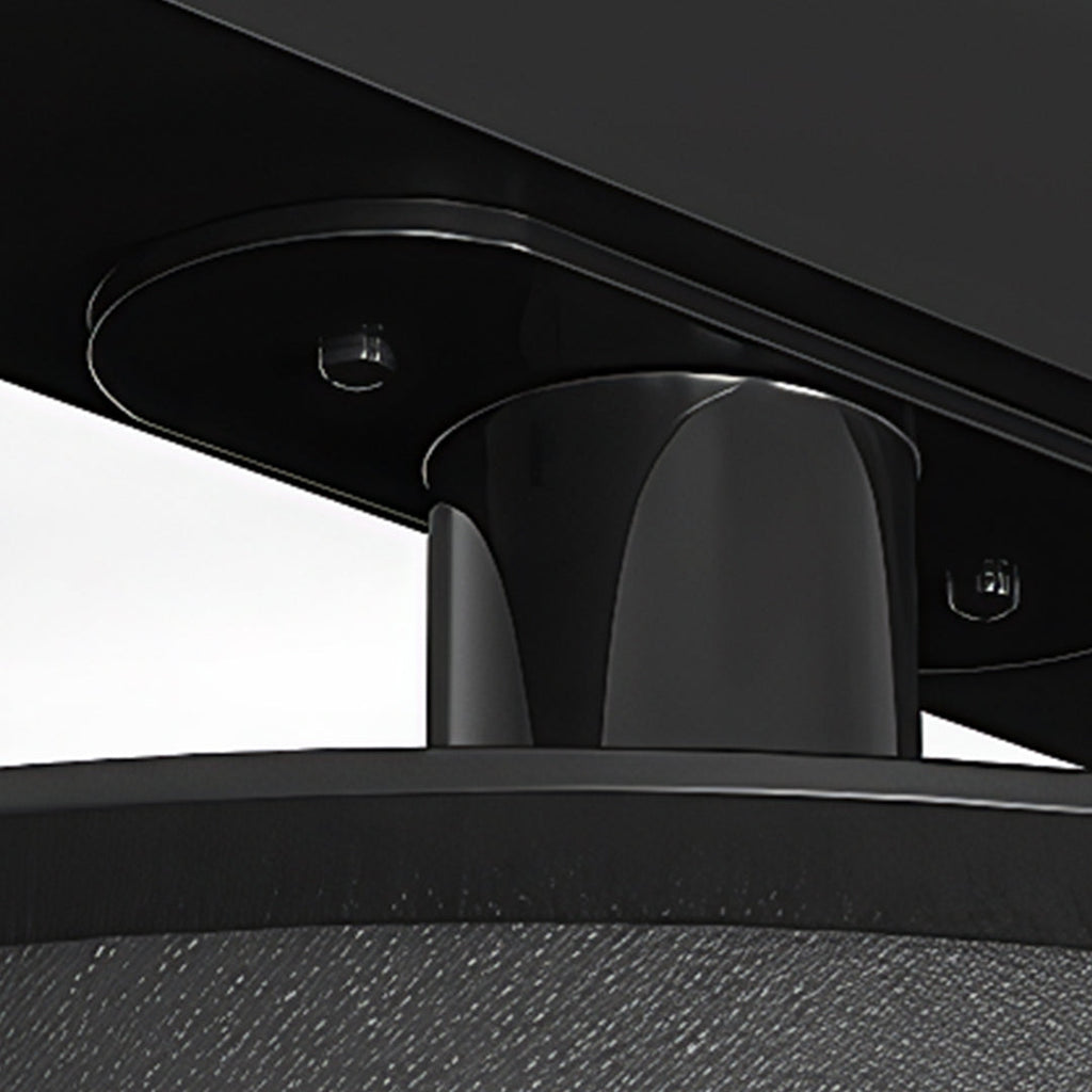 Contemporary Dual LED Strip Rotating Semi Flush Mount Ceiling Light