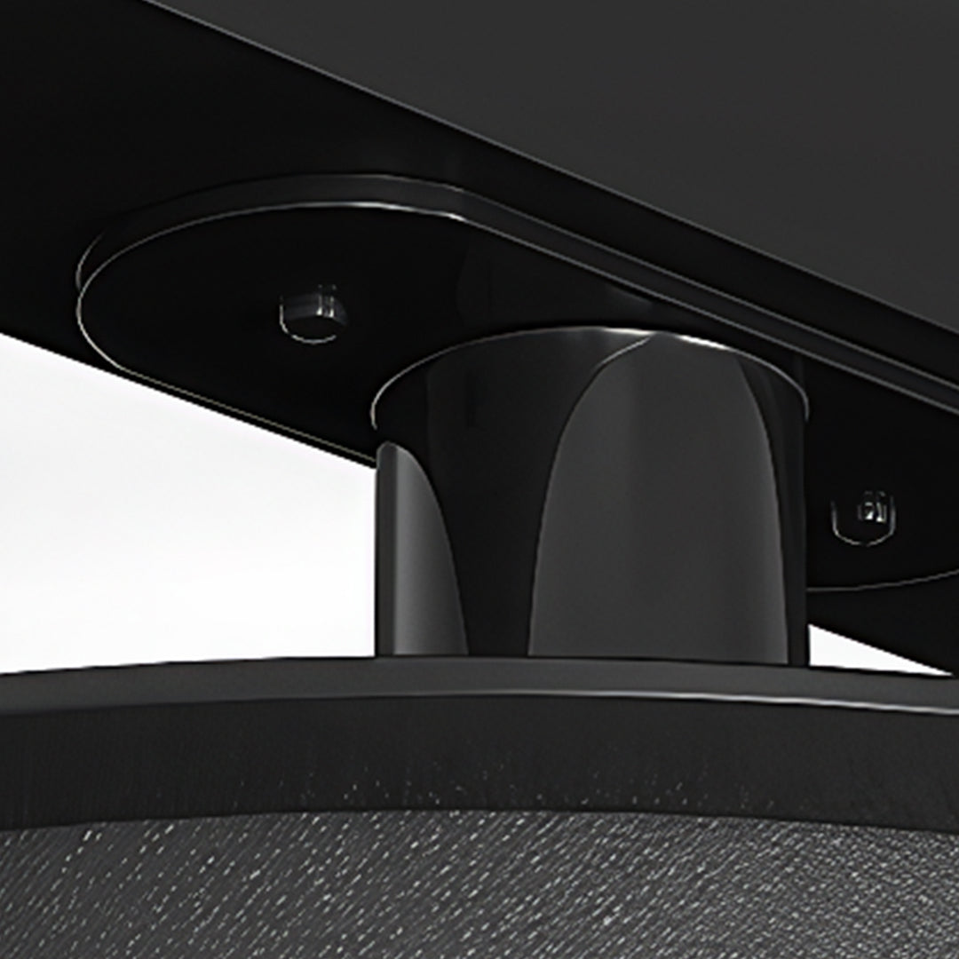 Contemporary Dual LED Strip Rotating Semi Flush Mount Ceiling Light