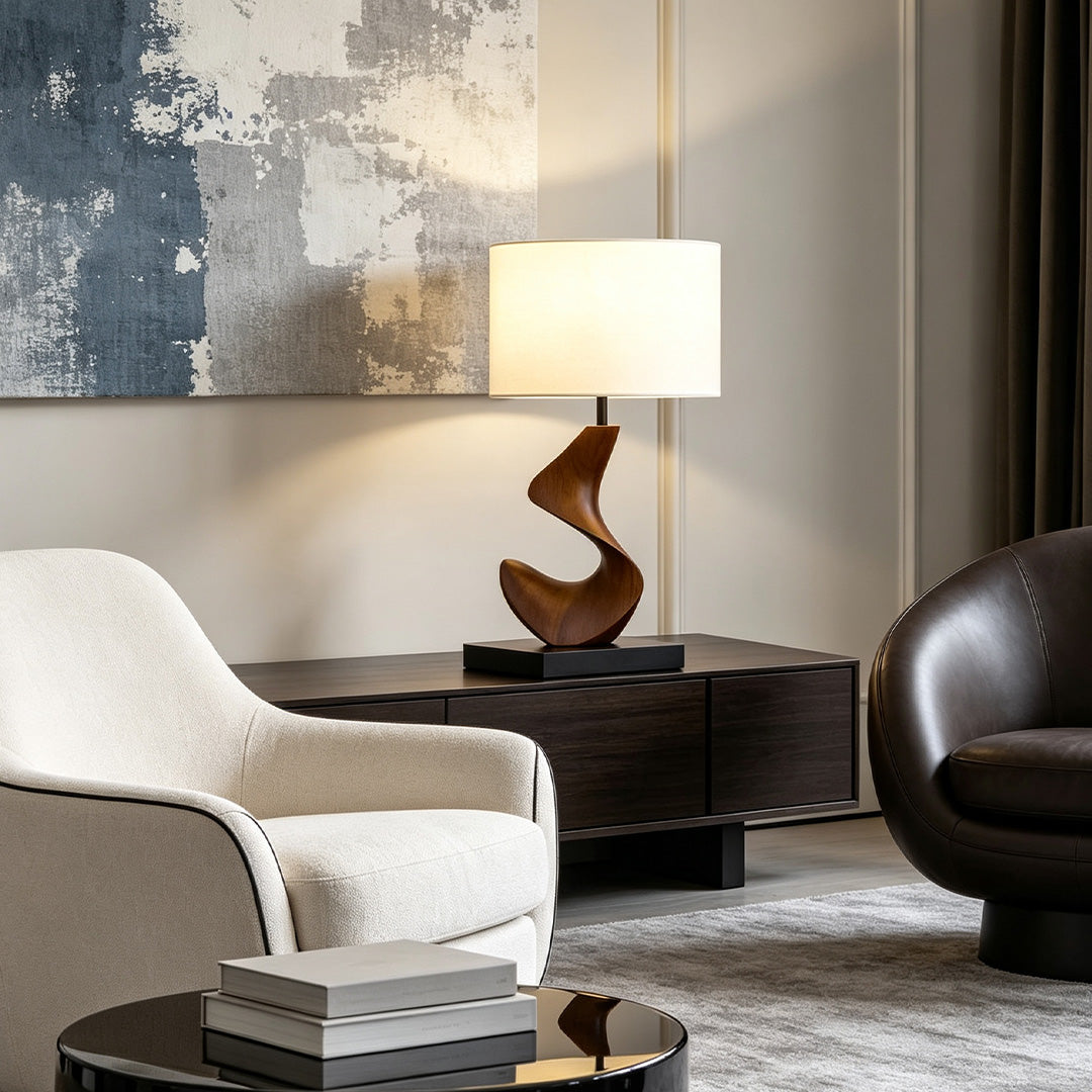 Fabric Resin Lampshade for Table Lamps - Ambient Decorative Light